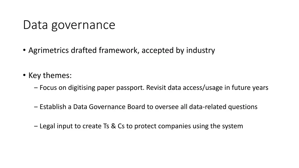 data governance