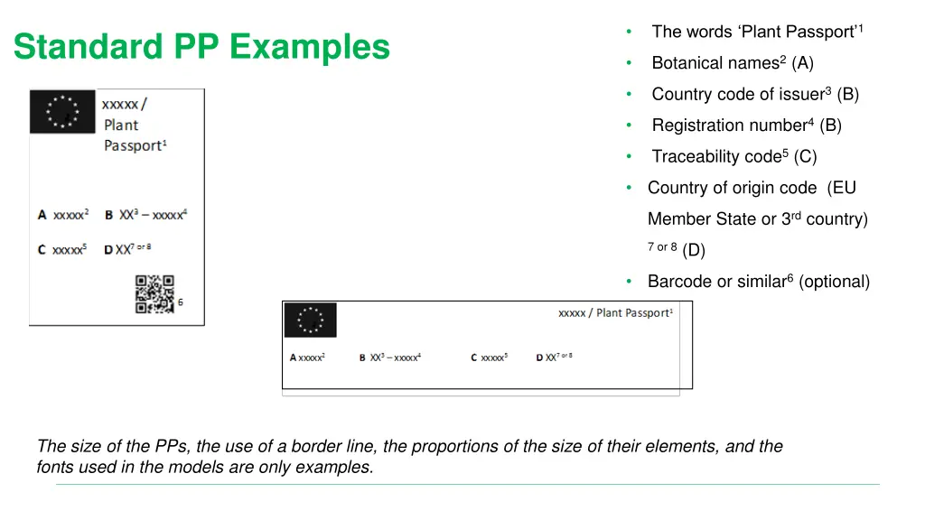 the words plant passport 1