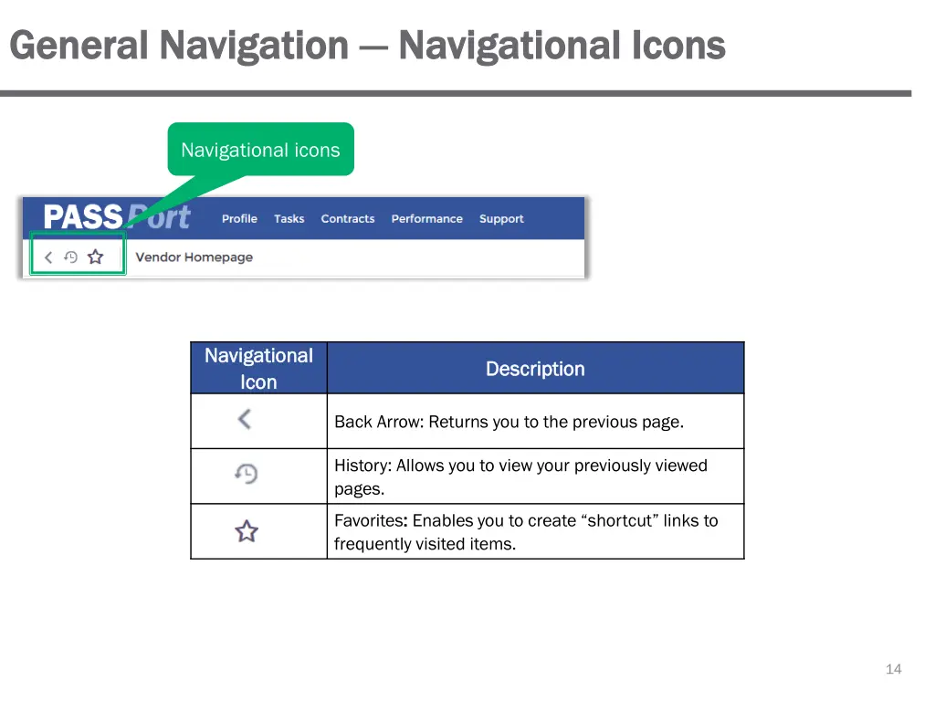 general navigation general navigation