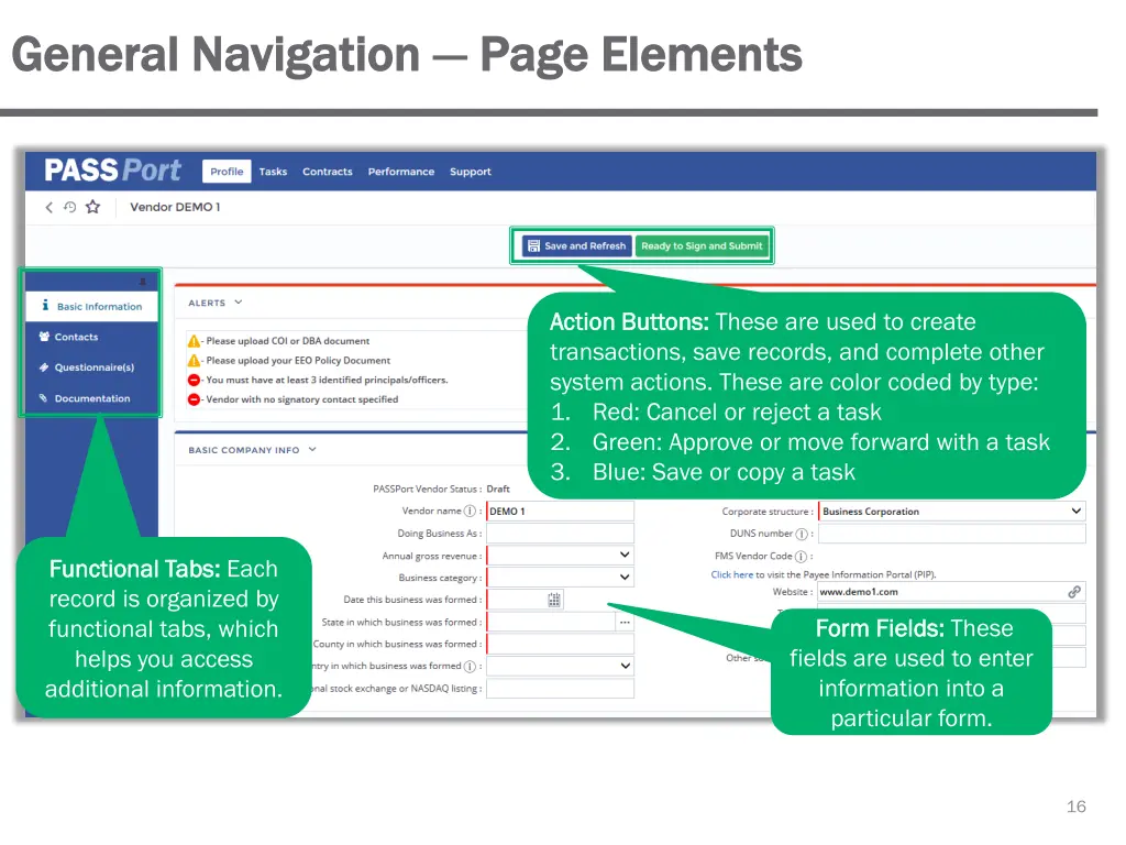 general navigation general navigation page