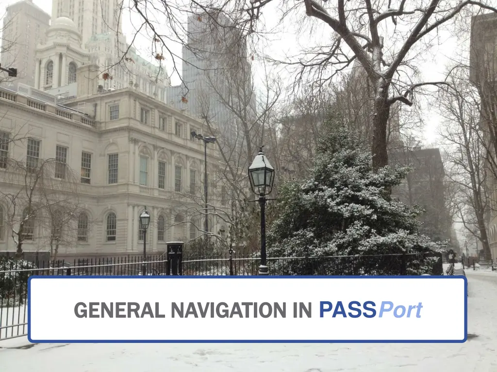 general navigation in general navigation in pass