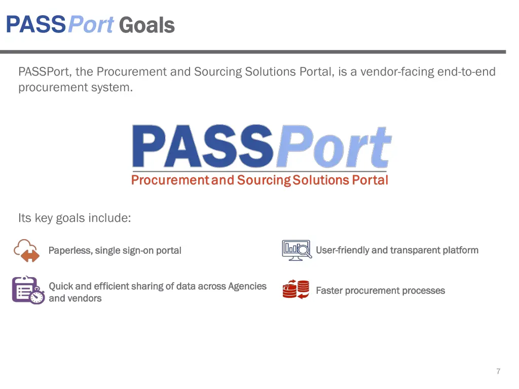 pass port goals