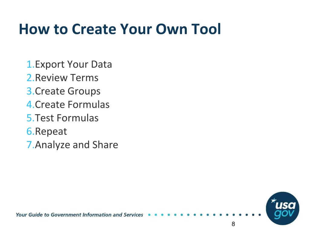 how to create your own tool