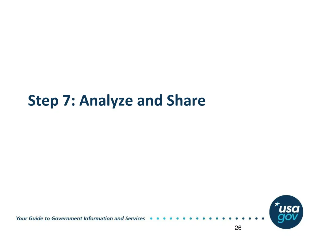 step 7 analyze and share