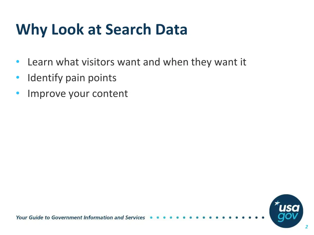 why look at search data