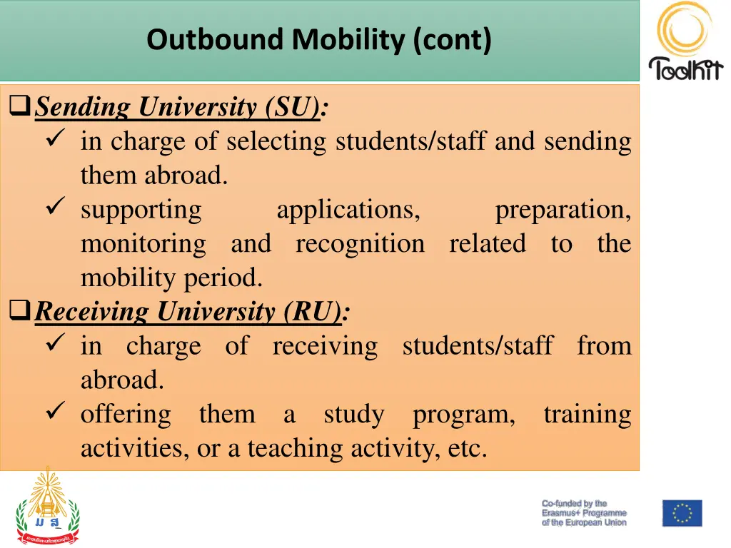 outbound mobility cont