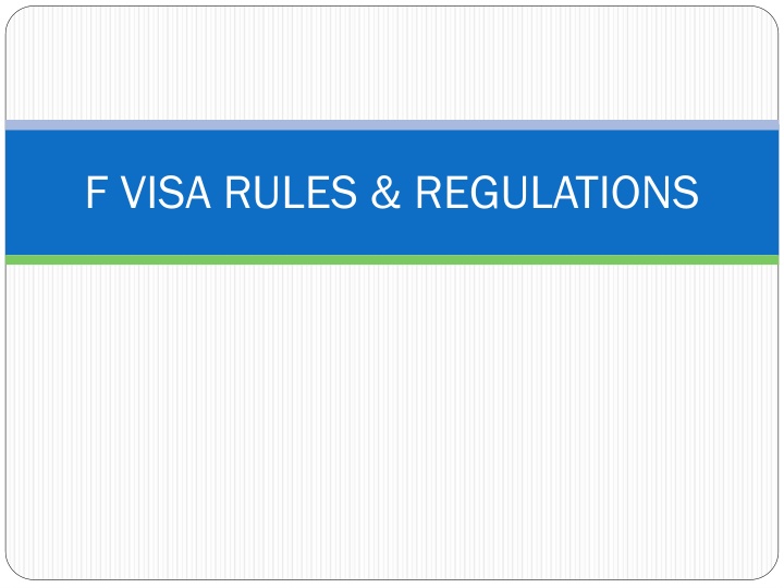 f visa rules regulations