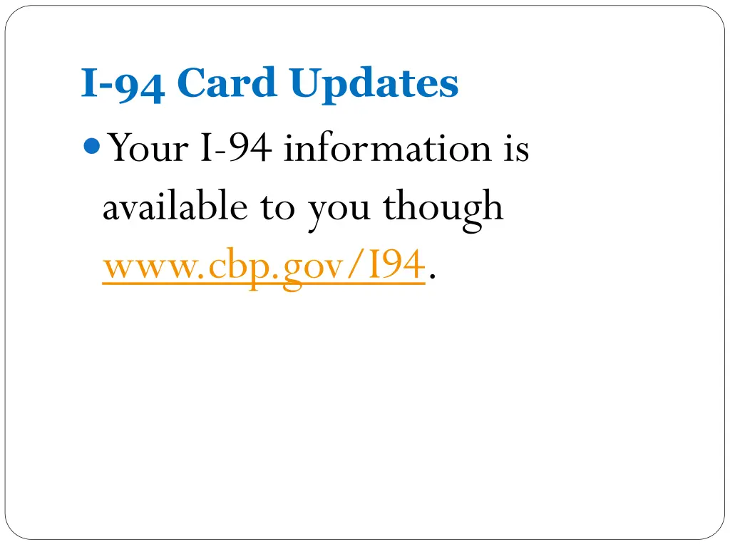 i 94 card updates your i 94 information