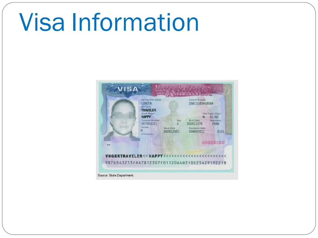 visa information