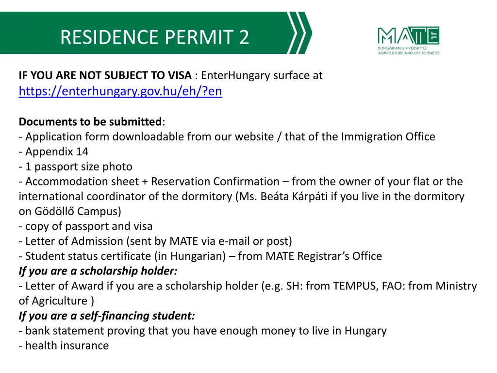 residence permit 2