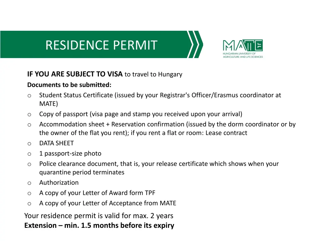 residence permit