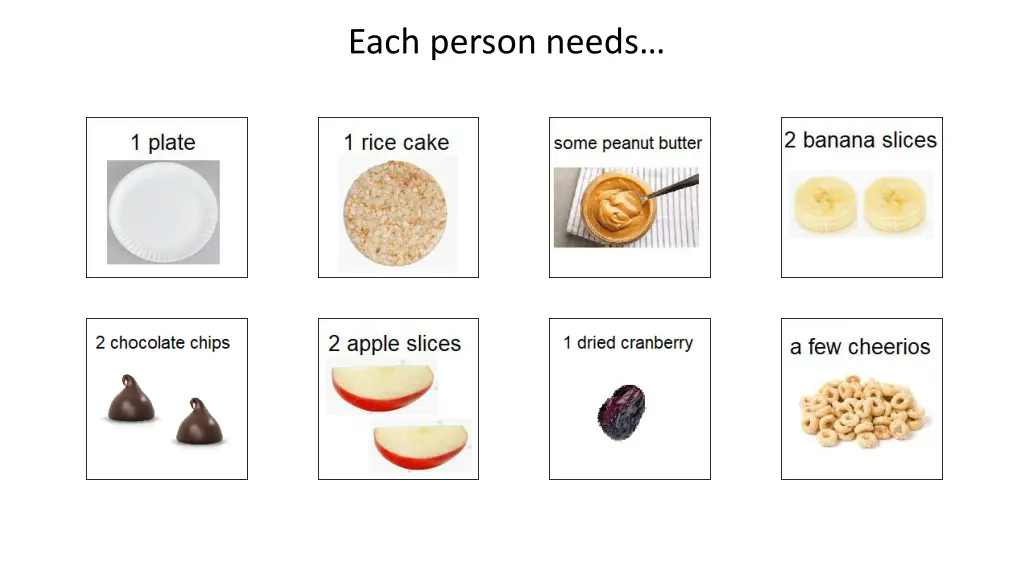 each person needs