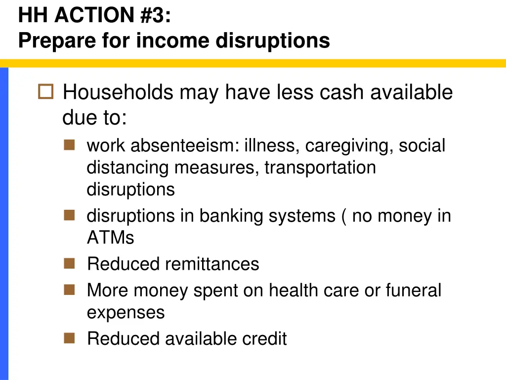 hh action 3 prepare for income disruptions