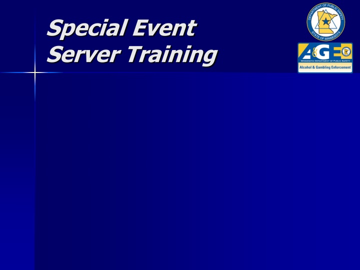 special event server training