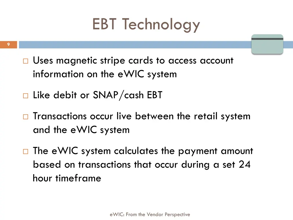 ebt technology