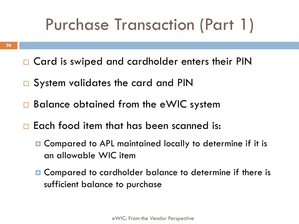 purchase transaction part 1