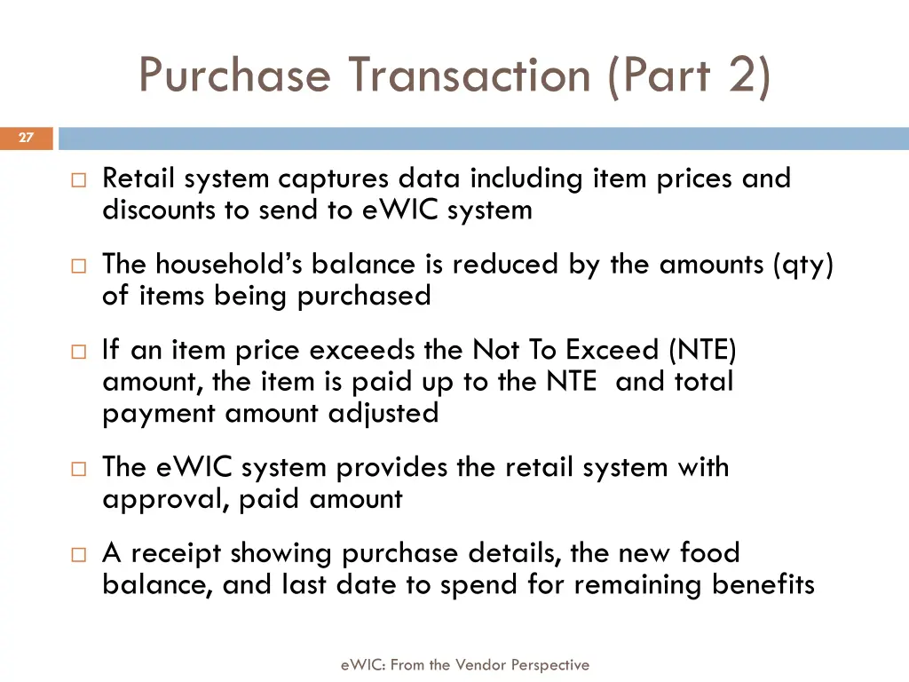 purchase transaction part 2