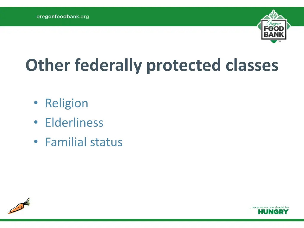 other federally protected classes