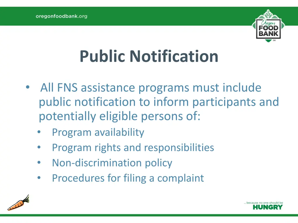 public notification