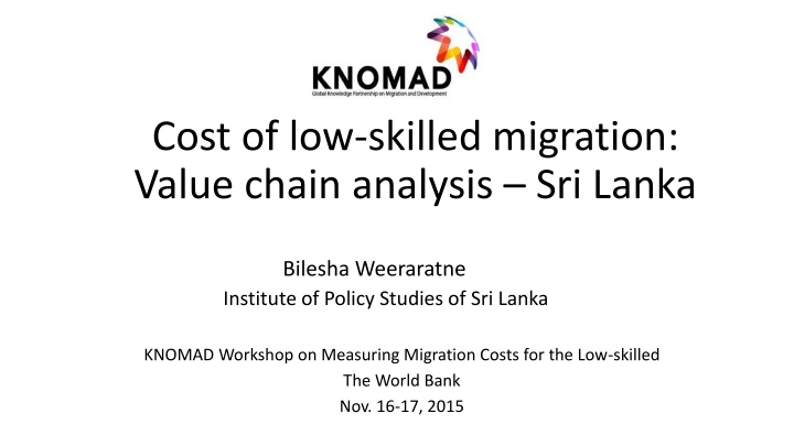 cost of low skilled migration value chain