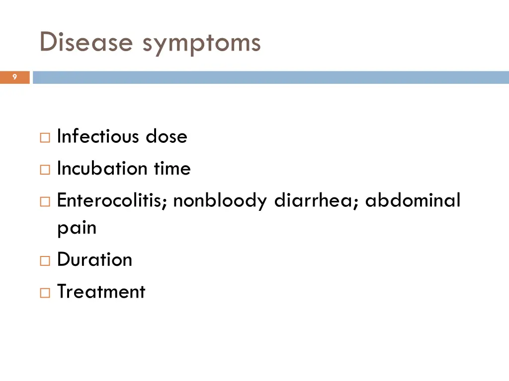 disease symptoms