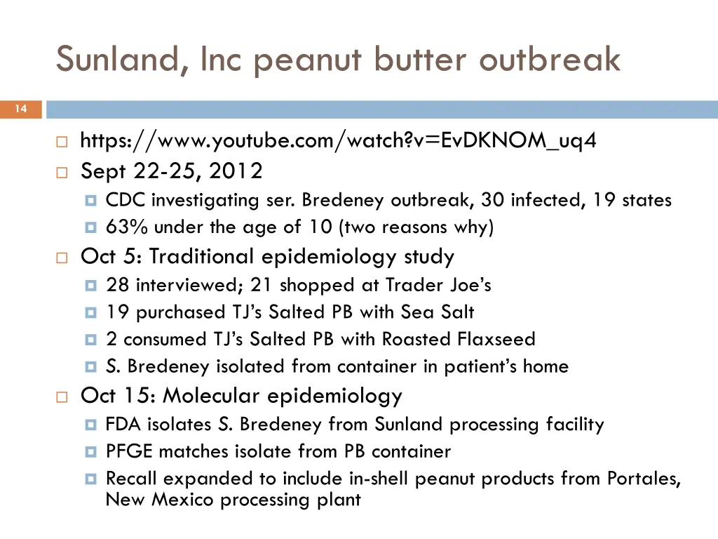 sunland inc peanut butter outbreak