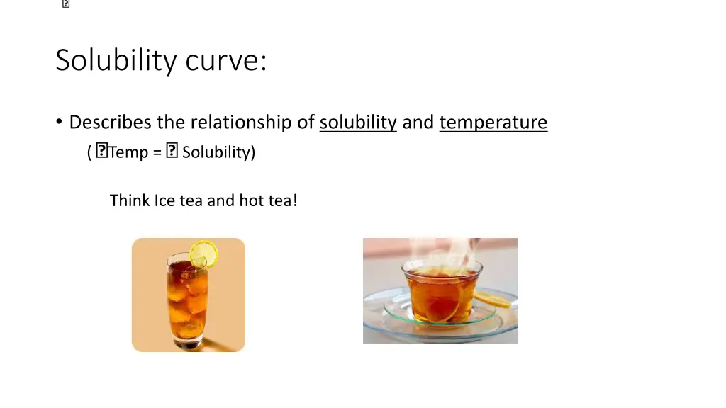 solubility curve