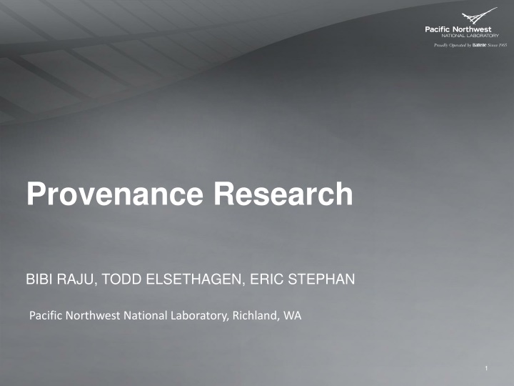 provenance research