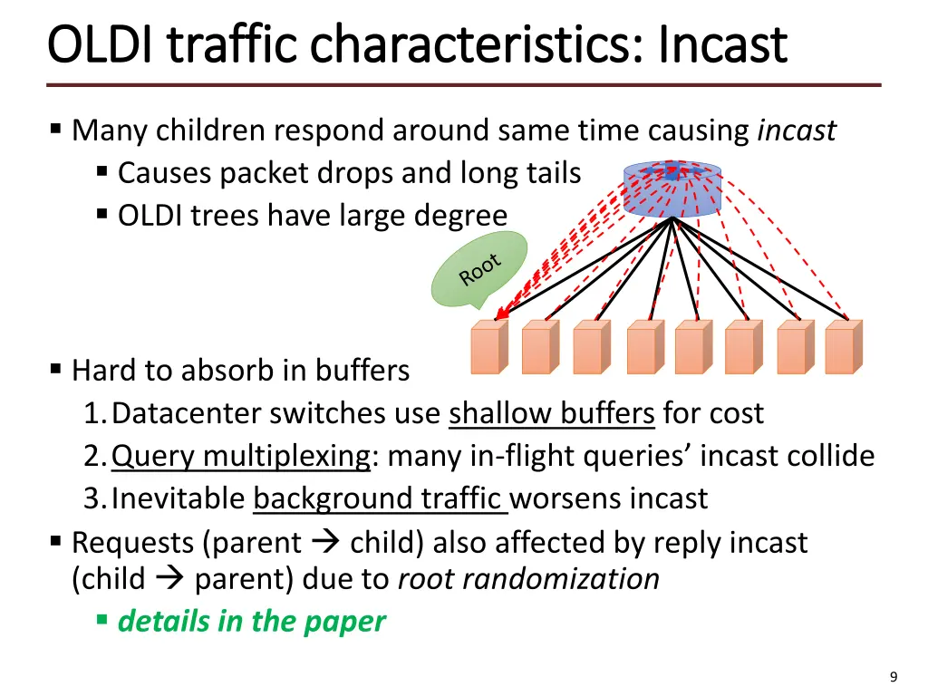 oldi traffic characteristics incast oldi traffic