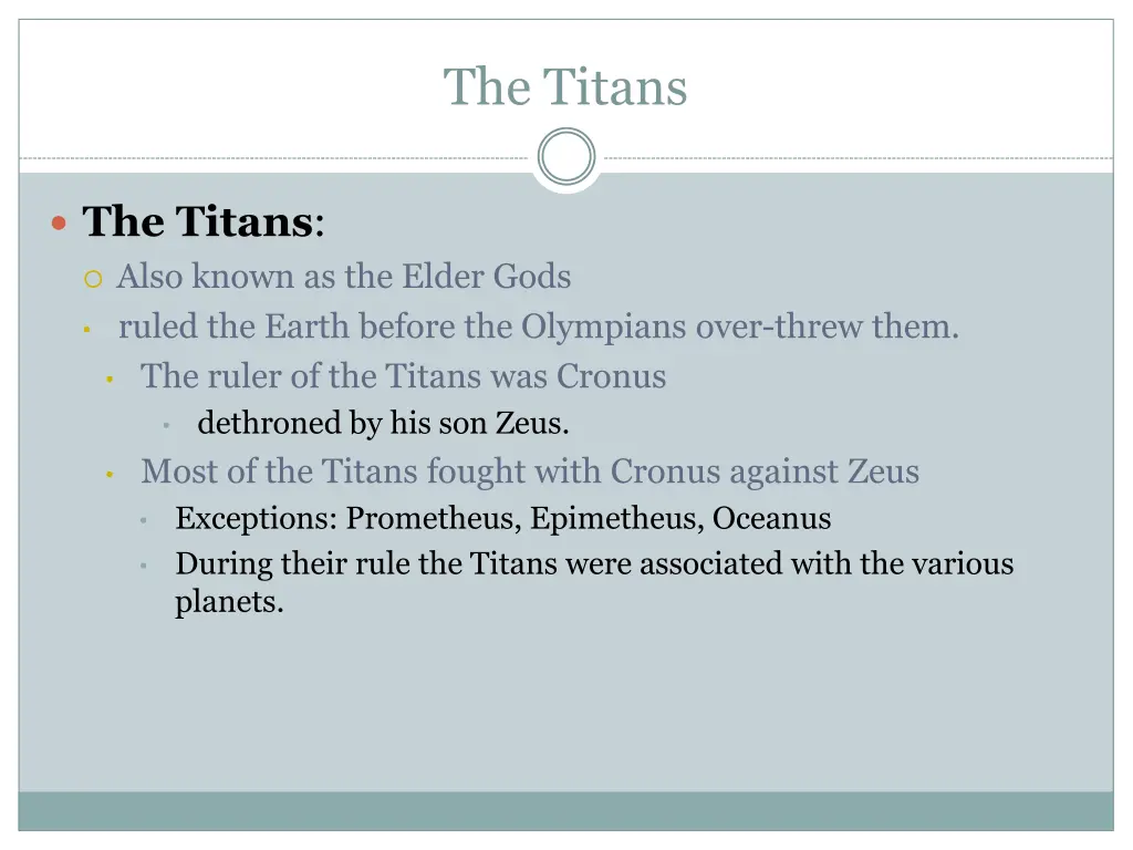 the titans