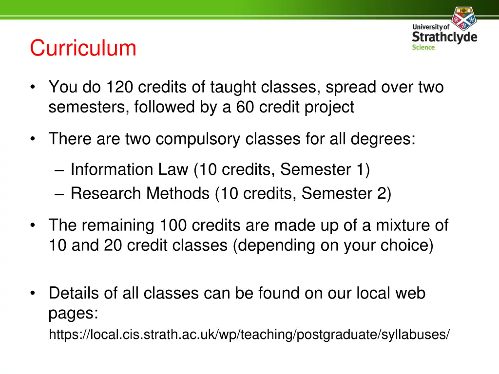 curriculum