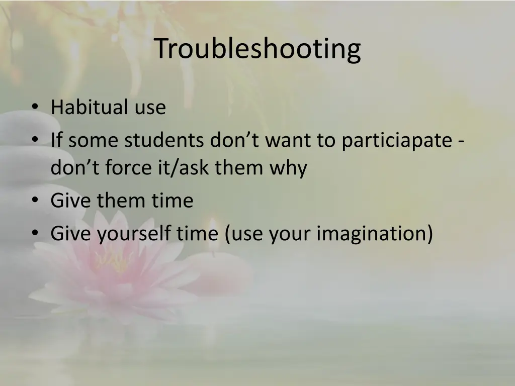 troubleshooting