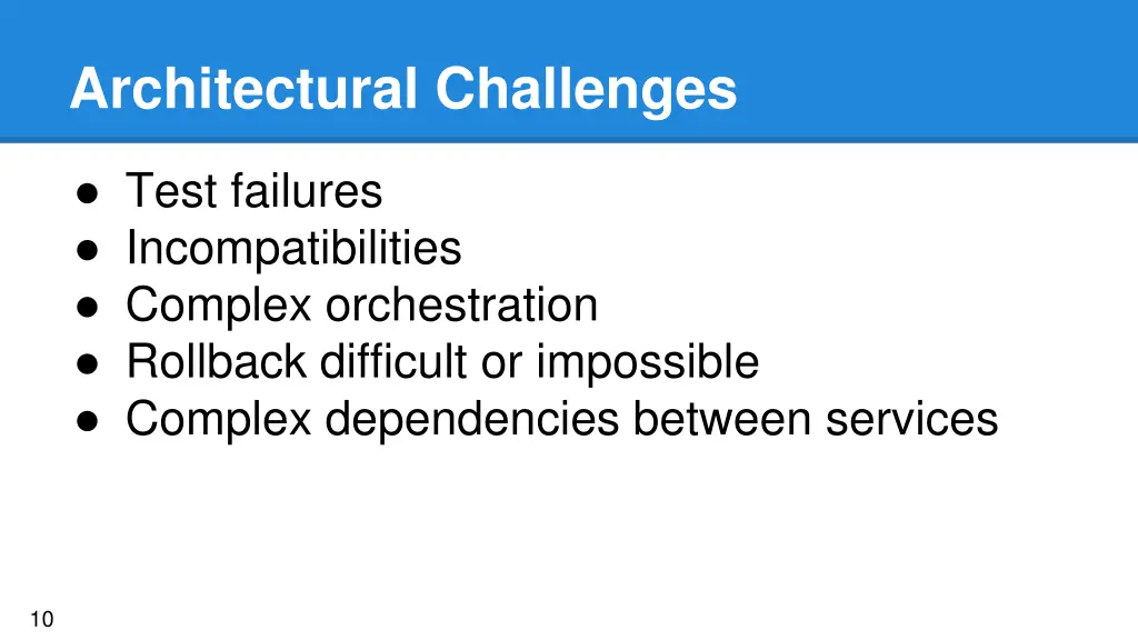 architectural challenges