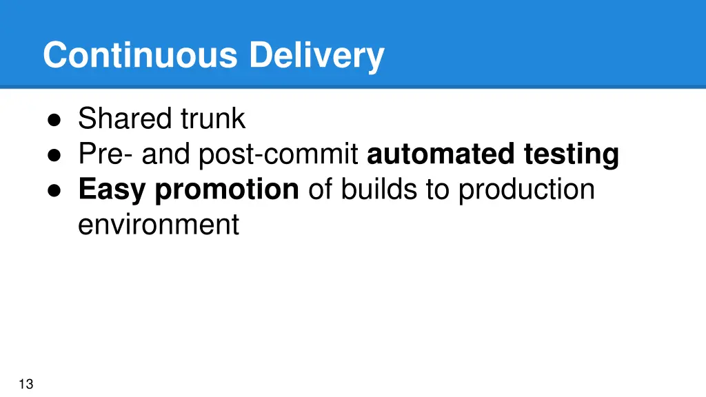 continuous delivery