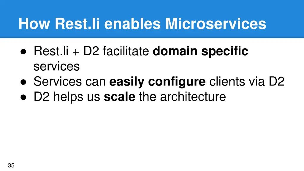 how rest li enables microservices