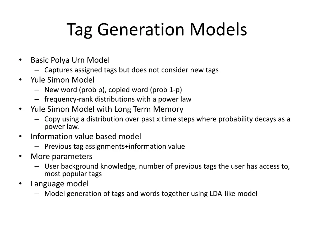 tag generation models 1