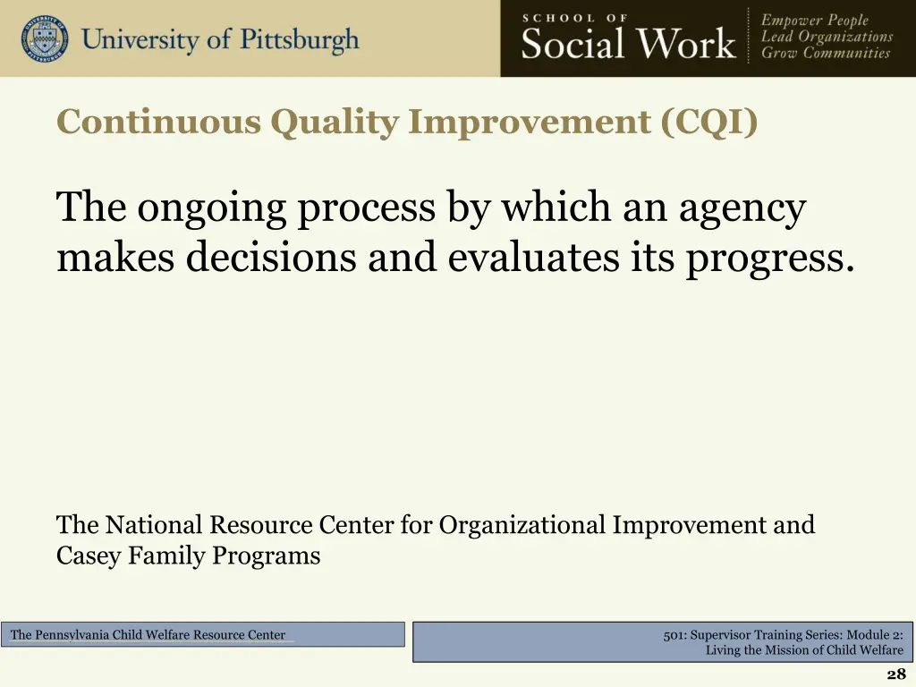 continuous quality improvement cqi