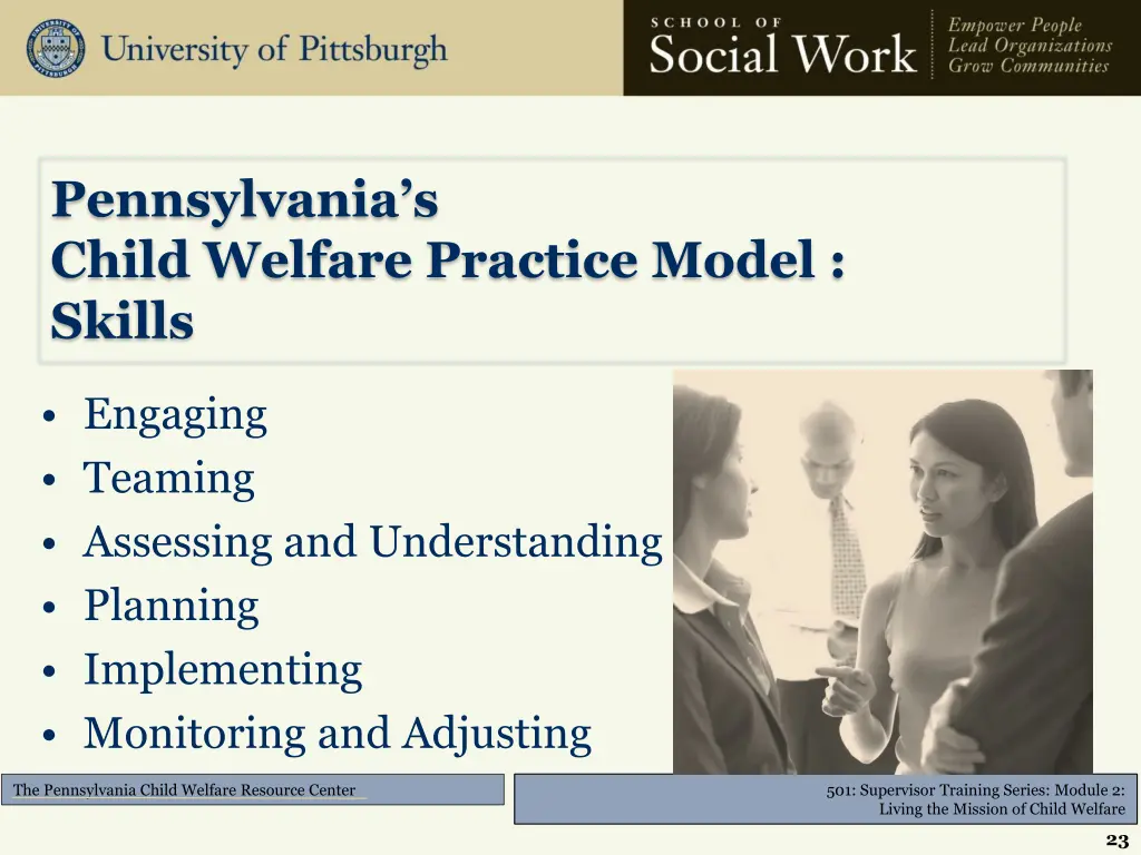 pennsylvania s child welfare practice model skills