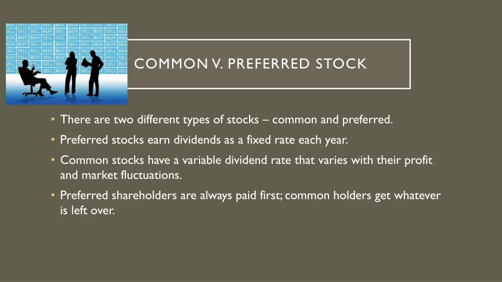 common v preferred stock