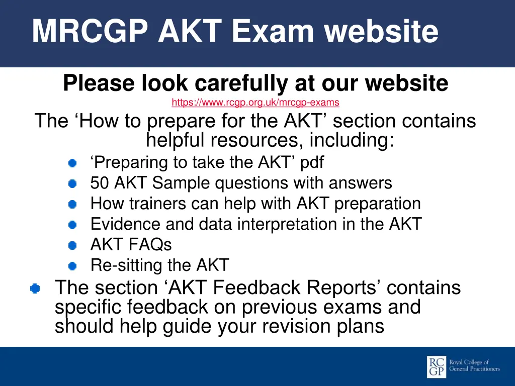 mrcgp akt exam website