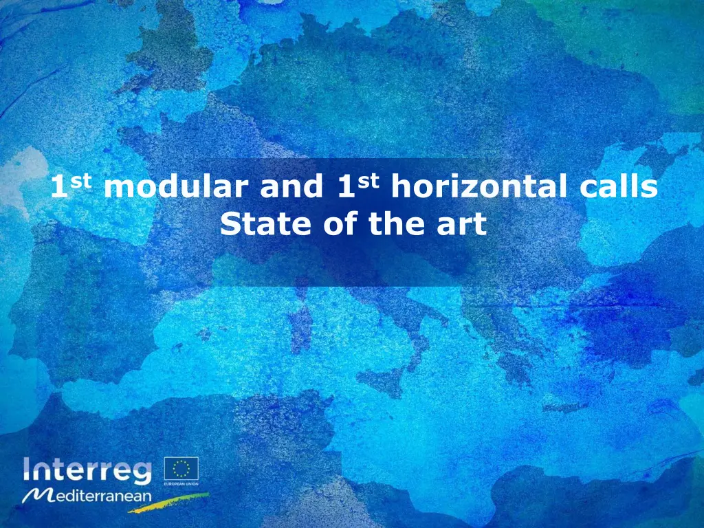 1 st modular and 1 st horizontal calls state