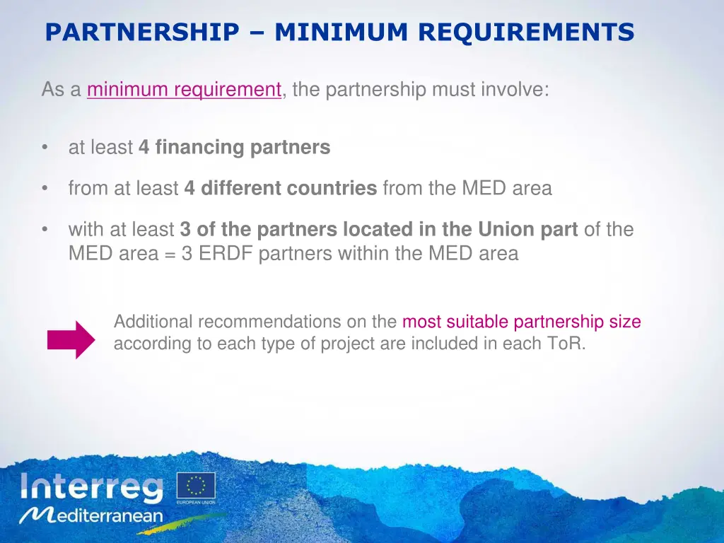 partnership minimum requirements