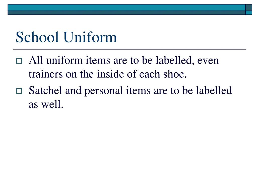 school uniform