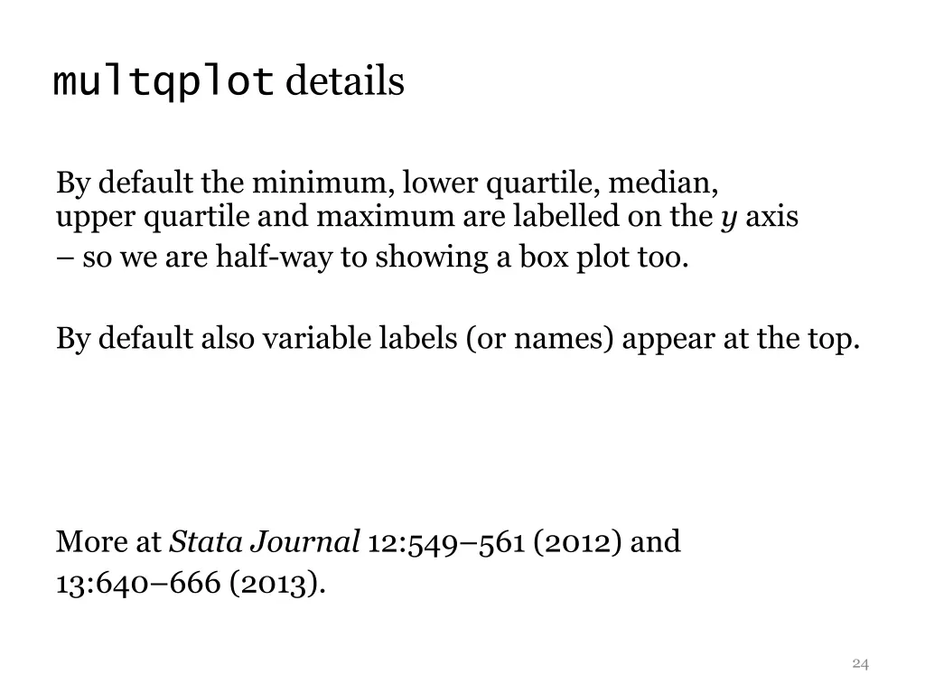 multqplot details