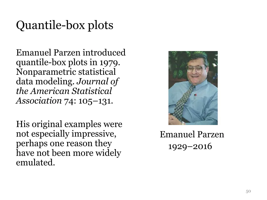 quantile box plots