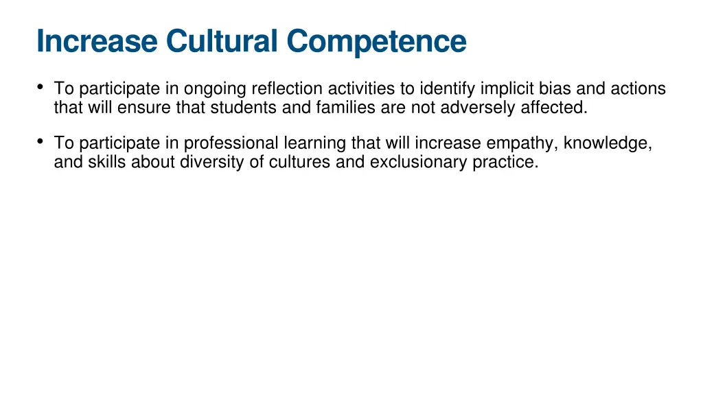 increase cultural competence