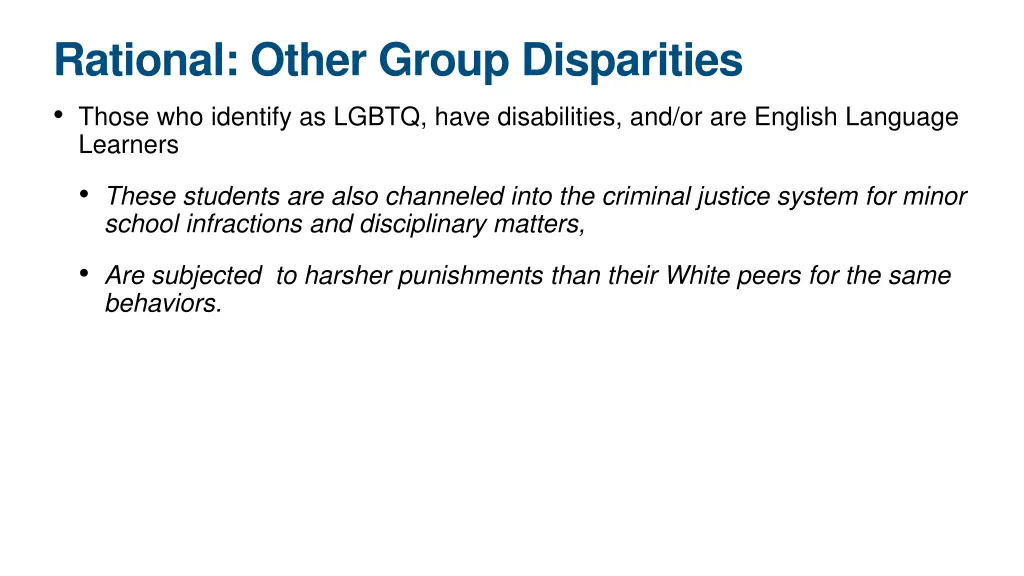 rational other group disparities those