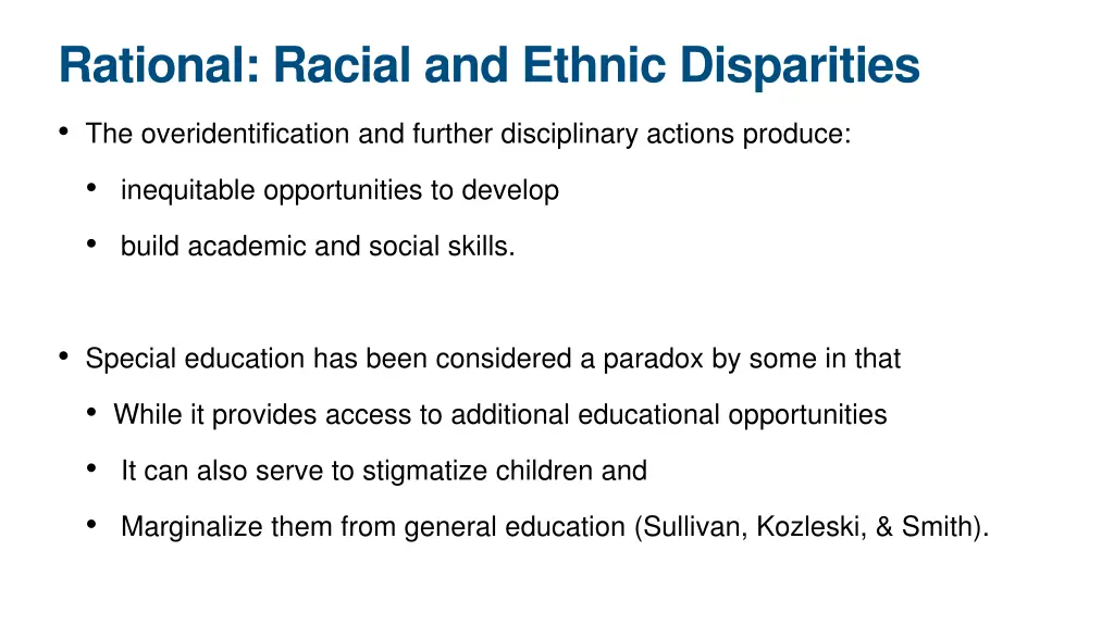 rational racial and ethnic disparities 2