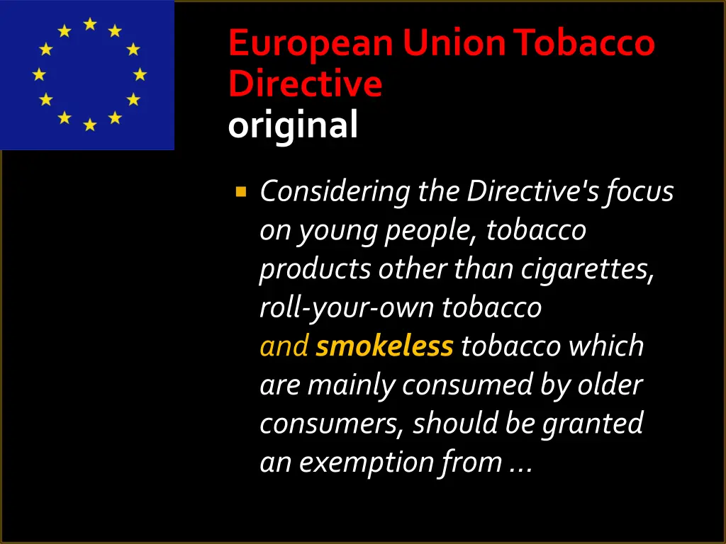 european union tobacco directive original