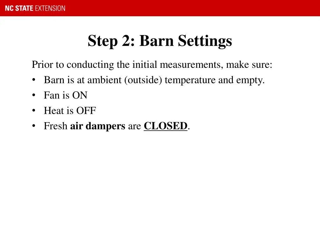 step 2 barn settings